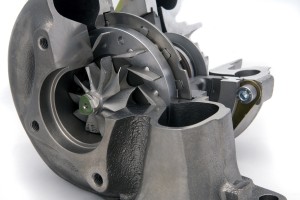Variable-vane turbo cutaway Variable-vane turbo cutaway
